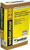 WEBER  webermur 5-50 - vápeno-sádrová vyrovnávací omítka 25kg
